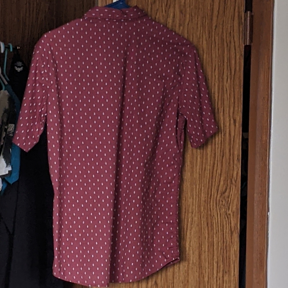 A burgundy shirt for kids(boys)